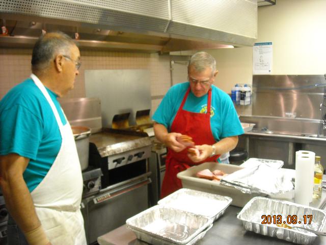 &quot;Austin, when can we stop pretending to let Denny feel he is in charge of this Kitchen?&quot;  Gene Ling.  &quot;Denny has a very fragile ego, he may never recover if we tell him the truth.&quot;  Austin Umbel.    Sandwich Sale 2013